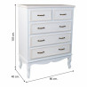 Cómoda Alexandra House Living Madera MDF 40 x 105 x 80 cm