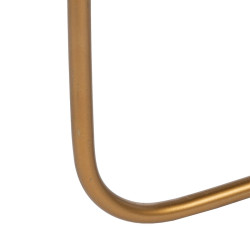 Mesa auxiliar Dorado Madera Marrón Hierro 38 x 38 x 66 cm