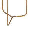 Mesa auxiliar Dorado Madera Marrón Hierro 38 x 38 x 66 cm