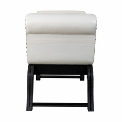 Banqueta Alexandra House Living Blanco Poliuretano Madera MDF 40 x 65