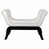 Banqueta Alexandra House Living Blanco Poliuretano Madera MDF 40 x 65