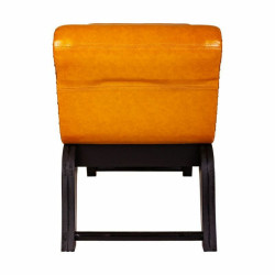 Banqueta Alexandra House Living Naranja Poliuretano Madera MDF 40 x 65