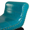 Banqueta Alexandra House Living Azul Poliuretano Madera MDF 40 x 65 x