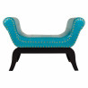 Banqueta Alexandra House Living Azul Poliuretano Madera MDF 40 x 65 x