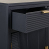 Recibidor con Cajones Alexandra House Living Gris Dorado Madera MDF 36