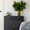 Recibidor con Cajones Alexandra House Living Gris Dorado Madera MDF 36
