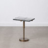Mesa auxiliar 41 x 31,5 x 49 cm Cristal Dorado Metal