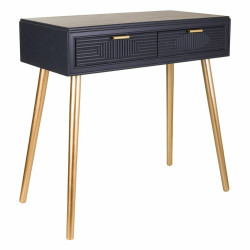 Recibidor con Cajones Alexandra House Living Gris Dorado Madera MDF 41