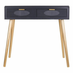 Recibidor con Cajones Alexandra House Living Gris Dorado Madera MDF 41