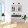 Recibidor con Cajones Alexandra House Living Gris Dorado Madera MDF 41