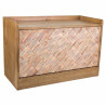 Banqueta Alexandra House Living Marrón Natural Madera de Paulonia Mad