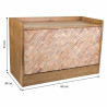 Banqueta Alexandra House Living Marrón Natural Madera de Paulonia Mad