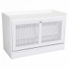 Banqueta Alexandra House Living Plateado Madera MDF 38 x 53 x 80 cm Za