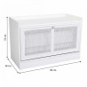 Banqueta Alexandra House Living Plateado Madera MDF 38 x 53 x 80 cm Za