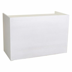 Banqueta Alexandra House Living Plateado Madera MDF 38 x 53 x 80 cm Za