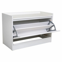 Banqueta Alexandra House Living Plateado Madera MDF 38 x 53 x 80 cm Za