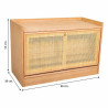 Banqueta Alexandra House Living Natural Madera MDF 38 x 53 x 80 cm Zap