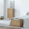 Banqueta Alexandra House Living Natural Madera MDF 38 x 53 x 80 cm Zap