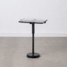 Mesa auxiliar 41 x 32 x 59 cm Cristal Negro Metal