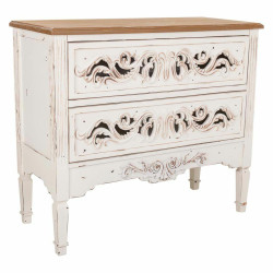 Cómoda Alexandra House Living Blanco Madera de abeto Madera MDF 38 x