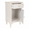 Mesita de Noche Alexandra House Living Blanco 32 x 74 x 46 cm
