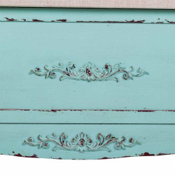 Banqueta Alexandra House Living Azul Esponja Madera de abeto Madera MD