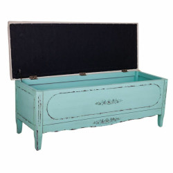 Banqueta Alexandra House Living Azul Esponja Madera de abeto Madera MD