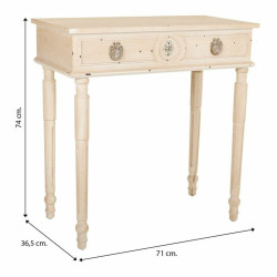 Recibidor Alexandra House Living Beige Madera de abeto Madera MDF 36 x