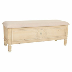 Banqueta Alexandra House Living Beige Esponja Madera de abeto 43 x 48