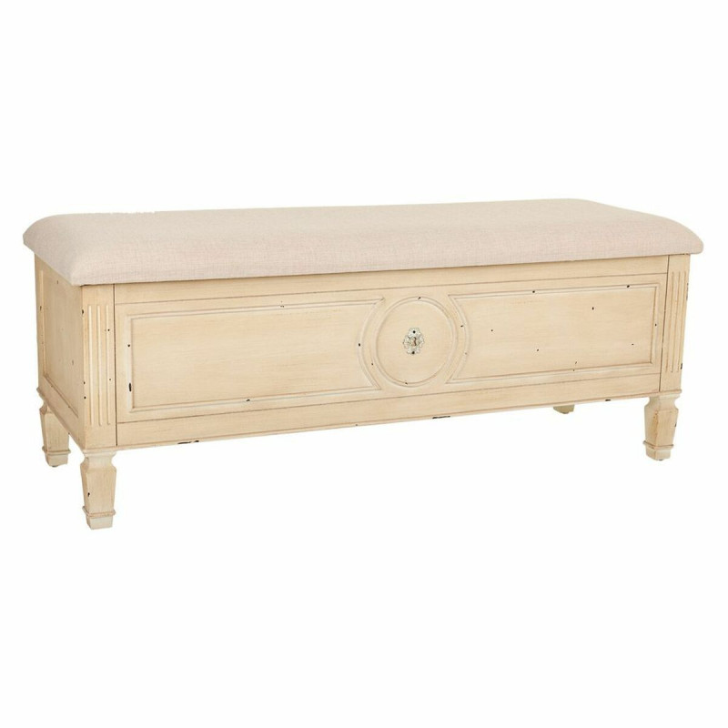 Banqueta Alexandra House Living Beige Esponja Madera de abeto 43 x 48 Banqueta Alexandra House Living Beige Esponja Madera de abeto 43 x 48