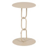 Mesa auxiliar 30,5 x 30,5 x 50 cm Crema Hierro