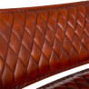 Banco Alexandra House Living Cuero Hierro Madera de mango 71 x 76 x 12