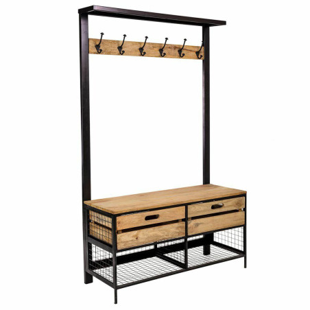 Recibidor Alexandra House Living Natural Hierro Madera de mango 40 x 1