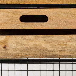 Recibidor Alexandra House Living Natural Hierro Madera de mango 40 x 1