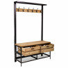 Recibidor Alexandra House Living Natural Hierro Madera de mango 40 x 1