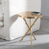 Mesa auxiliar Dorado Metal Aluminio 41 x 41 x 52 cm