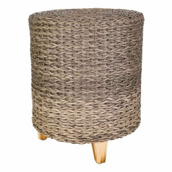 Taburete Alexandra House Living Gris Madera ratán sintético 40 x 48