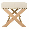 Banqueta Alexandra House Living Crema Goma Madera 46 x 45 x 130 cm