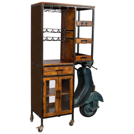Estantería Alexandra House Living Metal Madera de mango 67 x 194 x 14
