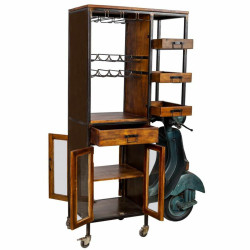 Estantería Alexandra House Living Metal Madera de mango 67 x 194 x 14