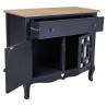 Recibidor con Cajones Alexandra House Living Negro Vidrio Madera de ab