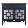 Recibidor con Cajones Alexandra House Living Negro Vidrio Madera de ab