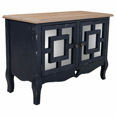 Recibidor Alexandra House Living Negro Vidrio Madera de abeto Madera M