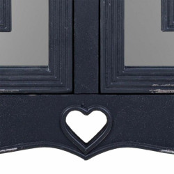 Recibidor Alexandra House Living Negro Vidrio Madera de abeto Madera M