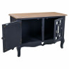 Recibidor Alexandra House Living Negro Vidrio Madera de abeto Madera M