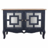 Recibidor Alexandra House Living Negro Vidrio Madera de abeto Madera M