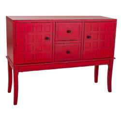 Recibidor con Cajones Alexandra House Living Rojo Madera de abeto Made