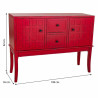 Recibidor con Cajones Alexandra House Living Rojo Madera de abeto Made