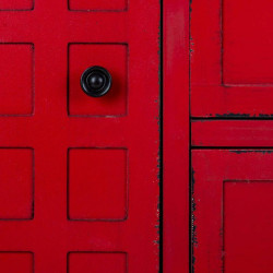 Recibidor con Cajones Alexandra House Living Rojo Madera de abeto Made