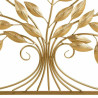 Recibidor Alexandra House Living Dorado Metal Vidrio Madera MDF 40 x 8